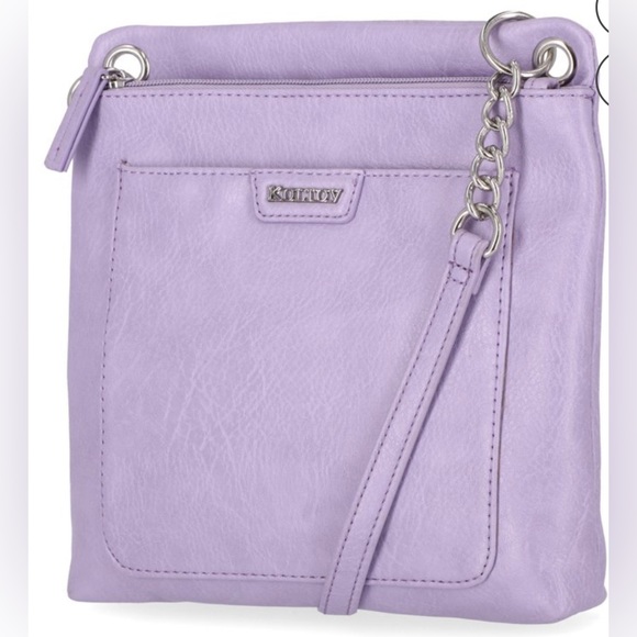 EUC: Koltov Vegan Leather Makenna Crossbody Lilac - Picture 1 of 8